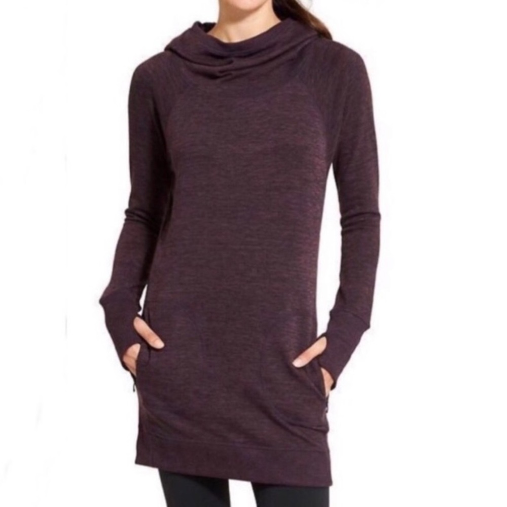 Athletes Grey hooded sweater dress | M